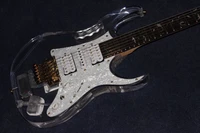 custom shopacrylic electric guitarhigh quality pickups handmade 6 stings guitarrarosewood fingerboard