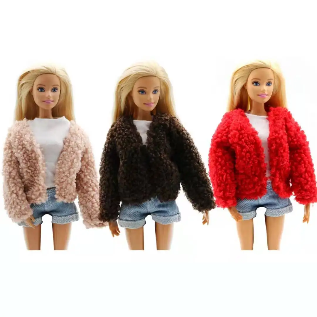 

1/6 BJD Clothes For Barbie Doll Clothes Fashion Outfits Winter Coat Jacket 11.5" Dolls Accessories Kids & Baby DIY Toy Girl Gift