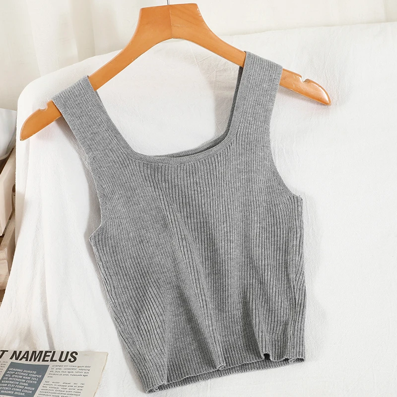 

Cheap wholesale 2021 spring summer new fashion casual lady beautiful nice women Tops woman female OL tank tops halter top BVy548