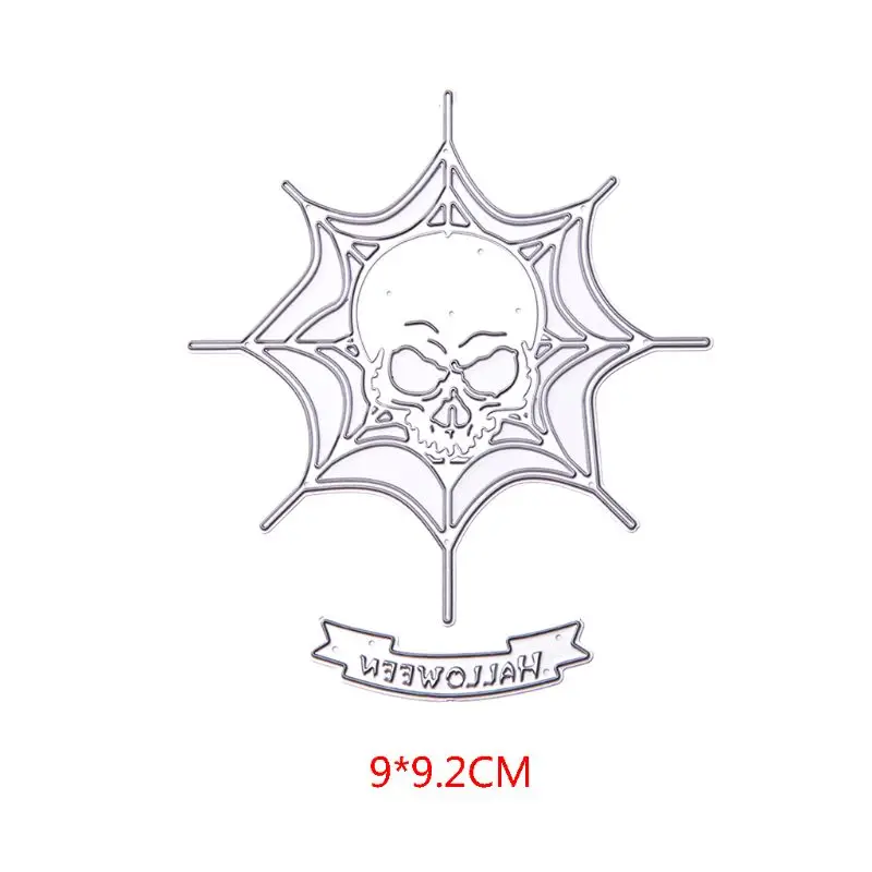 Металлические Вырубные штампы в виде черепа на Хэллоуин фотообои карточки