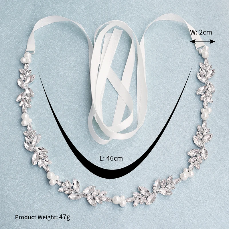 Женский свадебный пояс Miallo с цветами и австрийским хрусталем | Свадьбы торжества