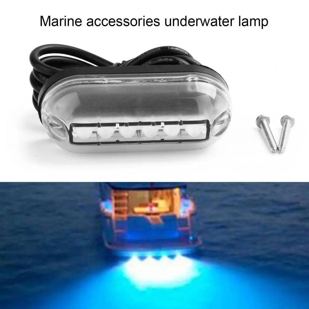 

60% Dropshipping!!12V/1.1W LED Underwater Light IP68 Waterproof Blue Light Fishing Underwater Lamp for Yacht Boat