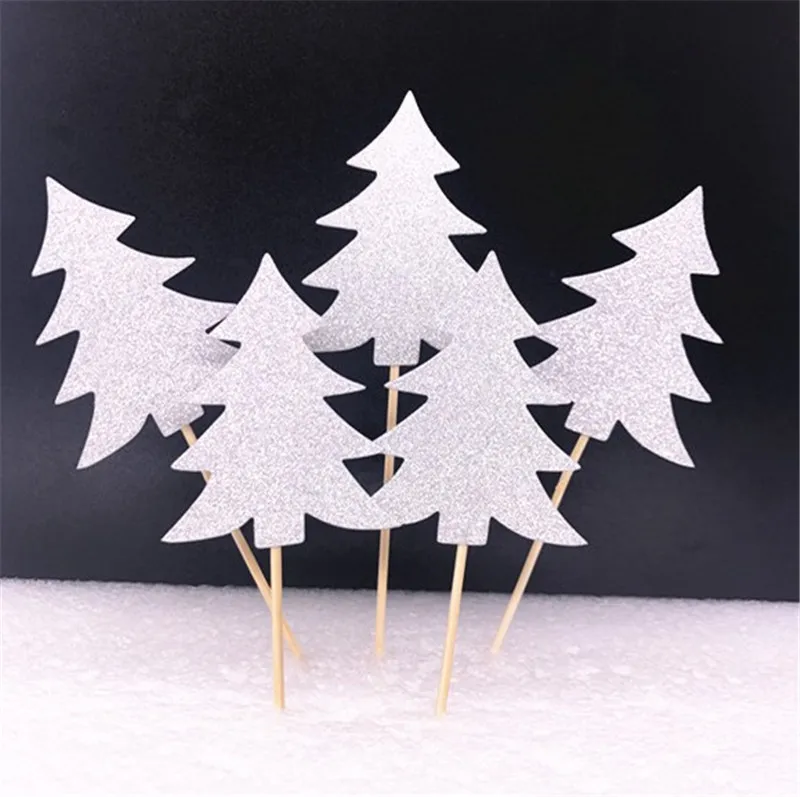 Хит продаж украшение для торта карта звезда Рождественская елка ворс животные