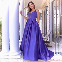 purple a line with pocket prom dresses spaghetti strap bow tie decoration homecoming dress long special occasion dresses