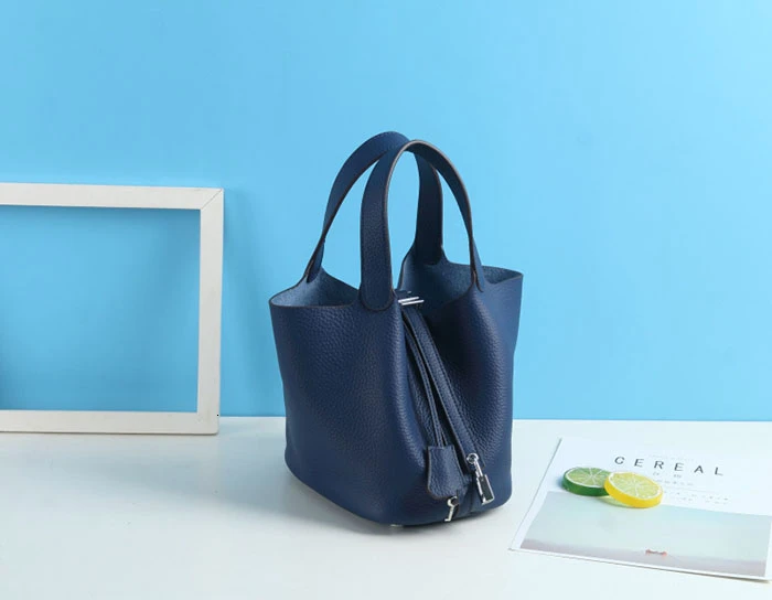 Unua amo Brand Women Handbags Fashion High Capacity Basket Bag Ladies Luxury Genuine Leather Bucket Totes Hand Bags