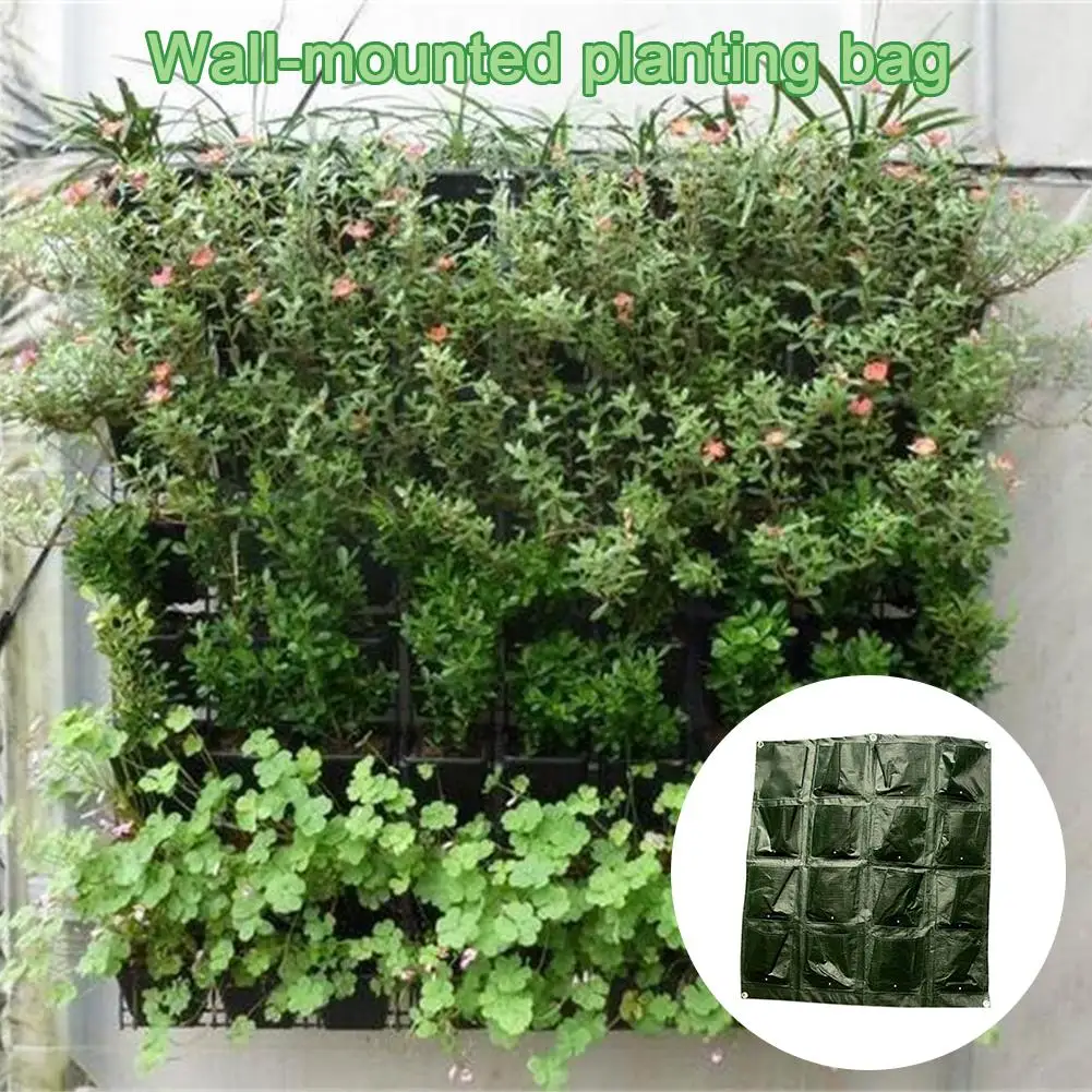 Настенный мешок для посадки деревьев висящий цветочный горшок сумка хранения