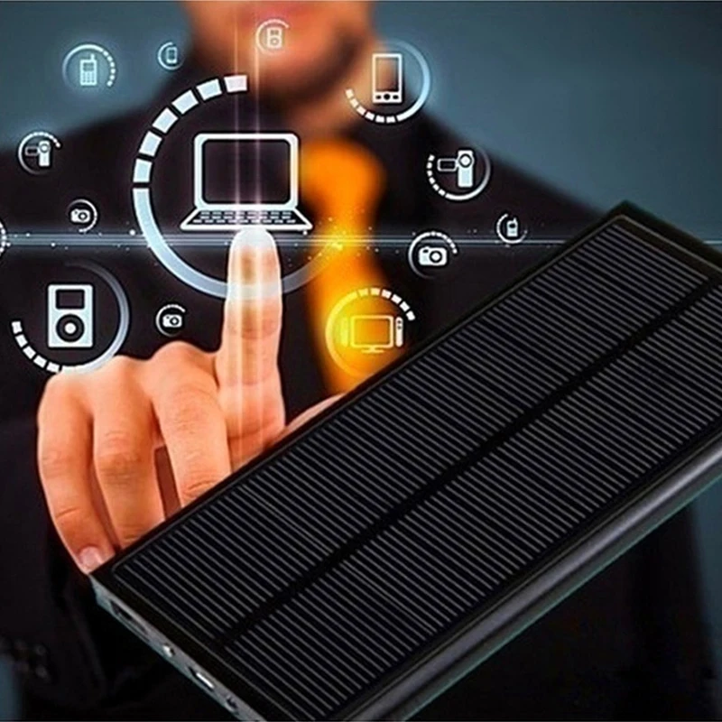 10000mah solar power bank large capacity ultra thin 9mm with led light external solar charger travel powerbank for smartphone free global shipping