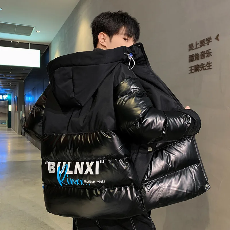 2021 New Winter Warmth Cotton-padded Clothes Trendy Fashion Hooded To Keep Warm Couple Thickening Bread Coat Ropa Para Hombre