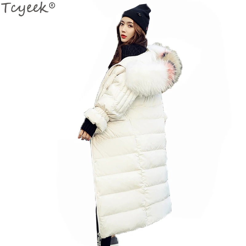 AYUNSUE высокое качество пуховик на утином пуху женские теплые толстые парки