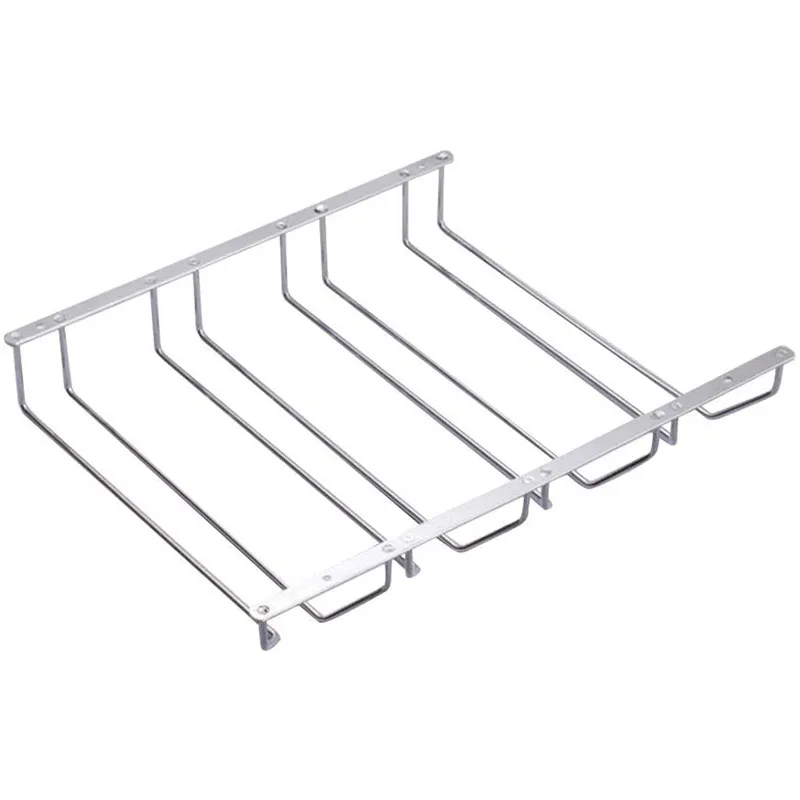 

Four-Row Upside-Down Wine Glass Holder Creative Hanging Goblet Holder Bar Hanging Glass Holder Wine Glass Holder