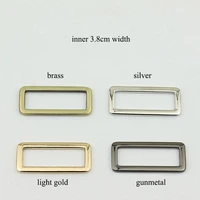 5pcs 38mm metal luggage accessories o d ring bag connect rectangle buckle diy backpack leather craft strap hang decor material