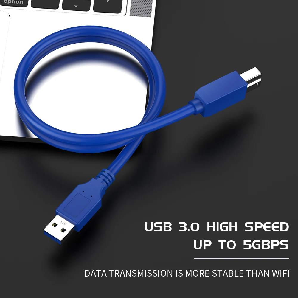 Кабель USB 3.0 0 8 м 1 2 м для синхронизации данных подключения принтера HP IOGear Lexmark Samsung
