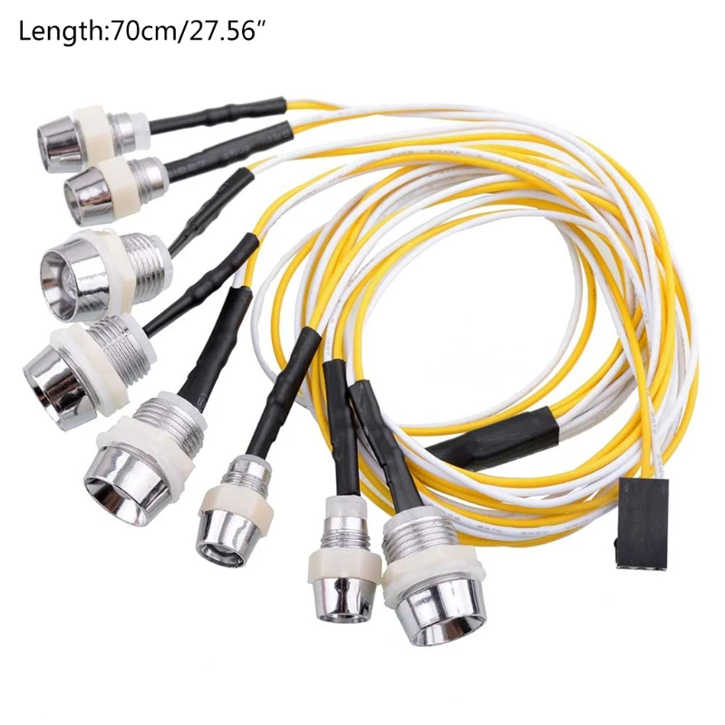 

8 Light Kit RC Car Accessories Led RC Car Light for 1/10 1/8 RC Drift /Flat Car
