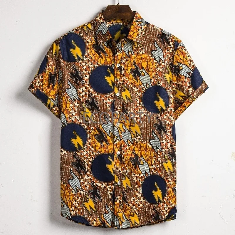 Мужская Дашики Свободная блузка модные футболки Bazin богатые африканские