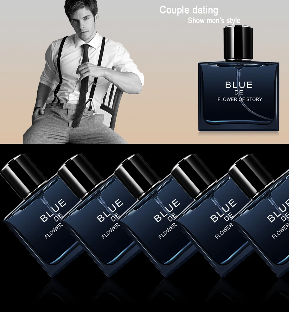 Parfum Мужские духи с ферамонами аромат парфюм для мужчин дезодорант Туалетная вода для мужчин синие Духи Мужские духи 50 мл