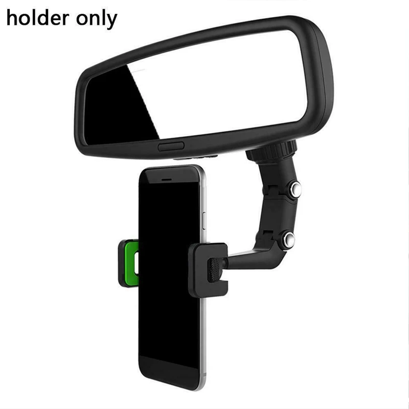 Car Rearview Mirror Mount Phone Holder Phone Gps Navigation Bracket For 50-100MM Wide Smart Phone Holder Stand Adjustable New
