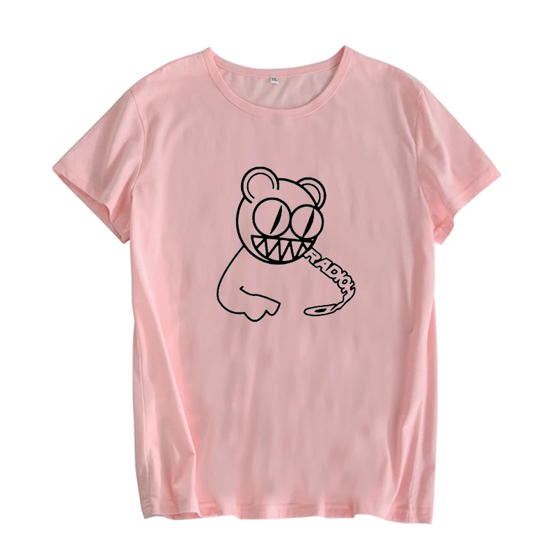 Женская футболка с короткими рукавами и принтом радиоголова Harajuku летняя