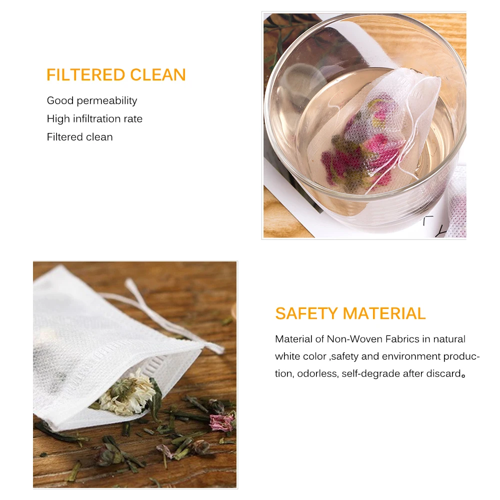 100 шт./партия одноразовые чайные пакетики|Ситечки для заваривания чая| |