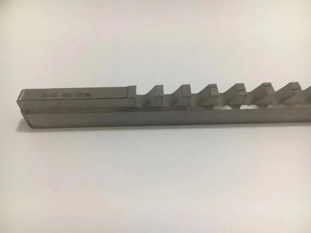 Keyway Broach режущий инструмент метрический размер 10 мм D Push Type с Shim HSS Broaching Режущий для