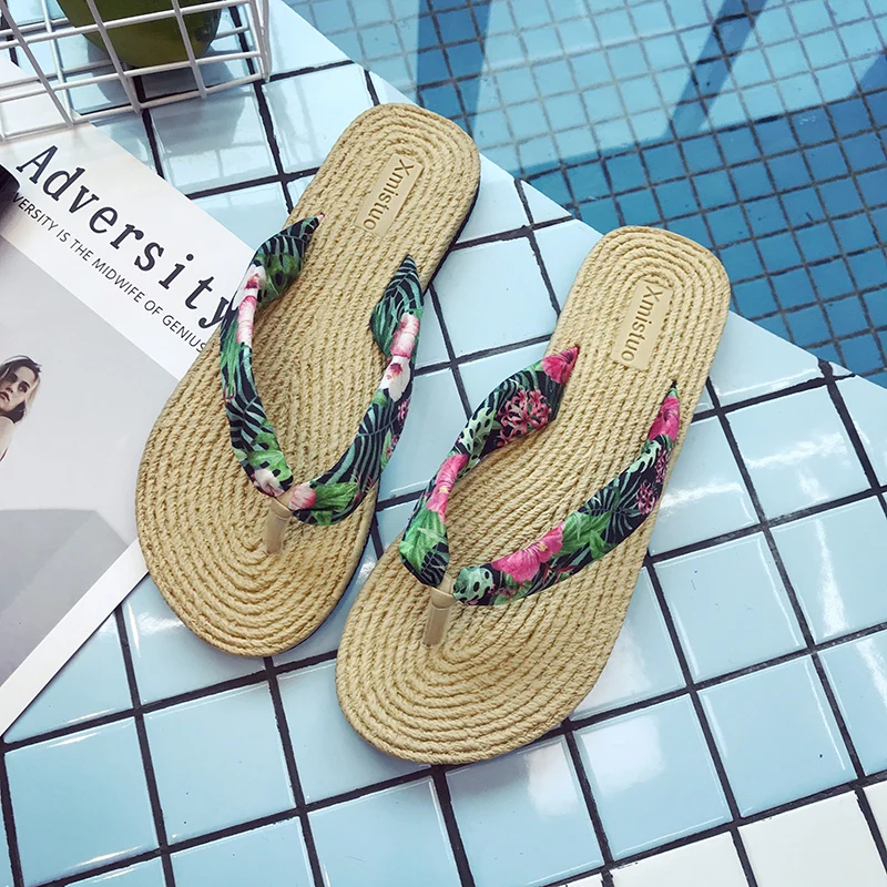 Women Slippers Beach Flip Flop Summer New Vacation Casual Slippers Fashion Light Female Outdoor Pool Sandals Women Shoes - Цвет: heisedahua