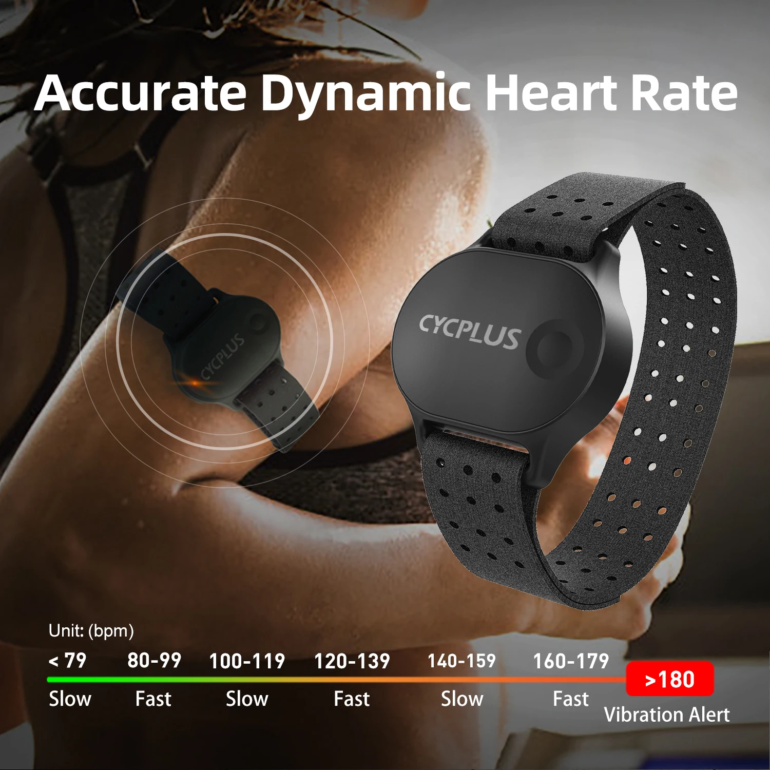 cycplus cycling heart rate sensor armband wrist belt bluetooth ant sports monitor for garmin wahoo gps bike computer free global shipping