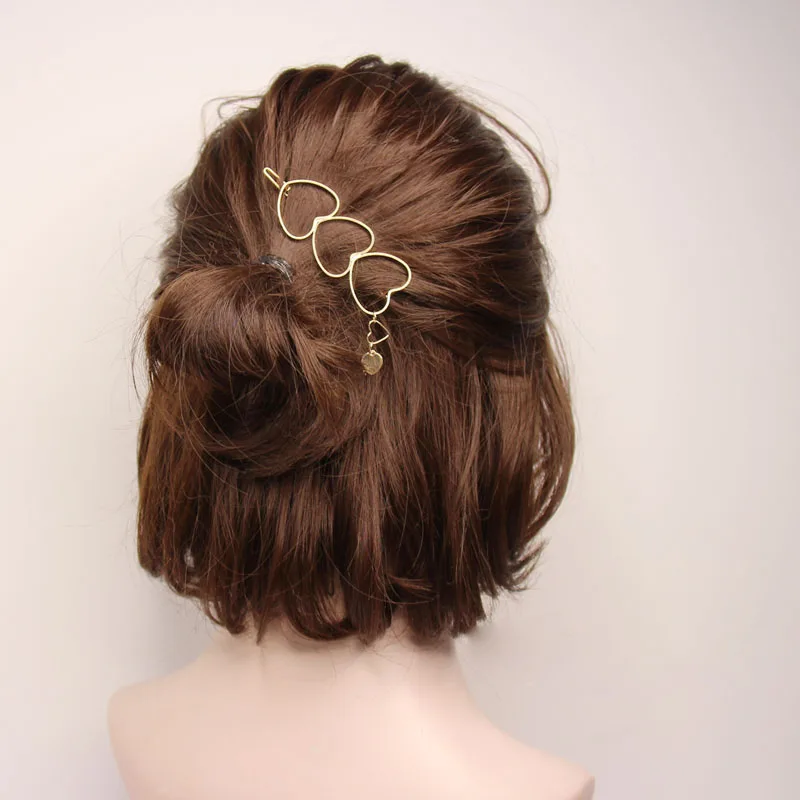 Новые Элегантные металлические аксессуары для волос сплав держатель шпильки