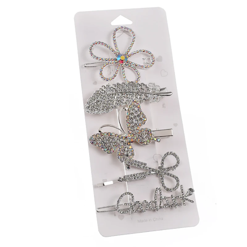 

ZHININew Korean Fashion AAA Zircon Crystal Hair Clips Bridal Headwear Hairpins Headbands for Women Wedding Jewelry Gift 2021