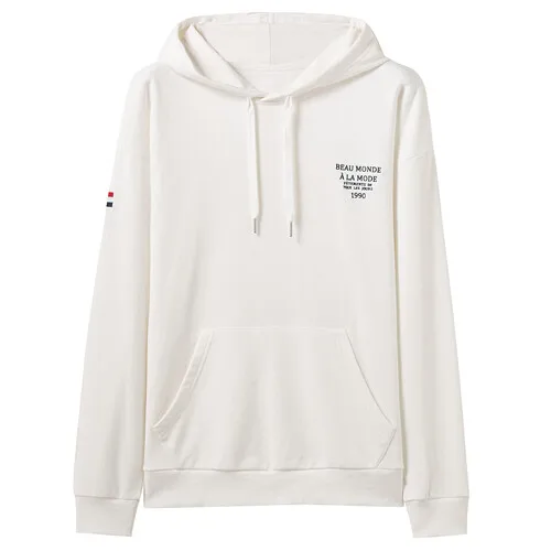 02White Giordano мужской свитшот кенгуру с капюшоном и небольшим печатным лого на передней части, данная модель имеет несколько цветовых решений - Цвет: 02White