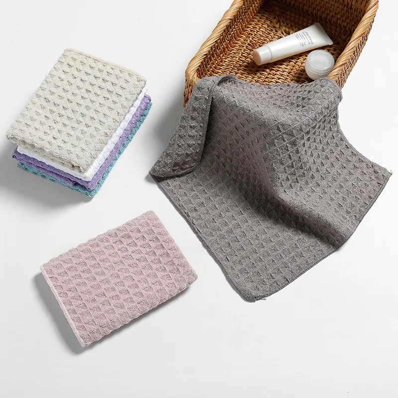 

Factory Direct Supply Of Wurefang 30 * 30 Small Square Towel Strong Water Waffle Small Square Towel Gift Towel Dark Gray 30 * 30