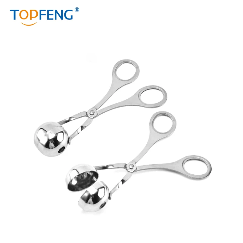 TOPFENG нержавеющая сталь заколка фрикадельки из нержавеющей стали ложка кухонный