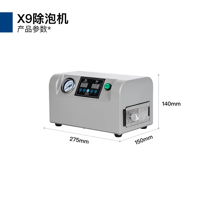 uyue x9 mini defoaming machine autoclave debubble machine for  lcd screen below 7 inches phone bubble removerefurbished free global shipping
