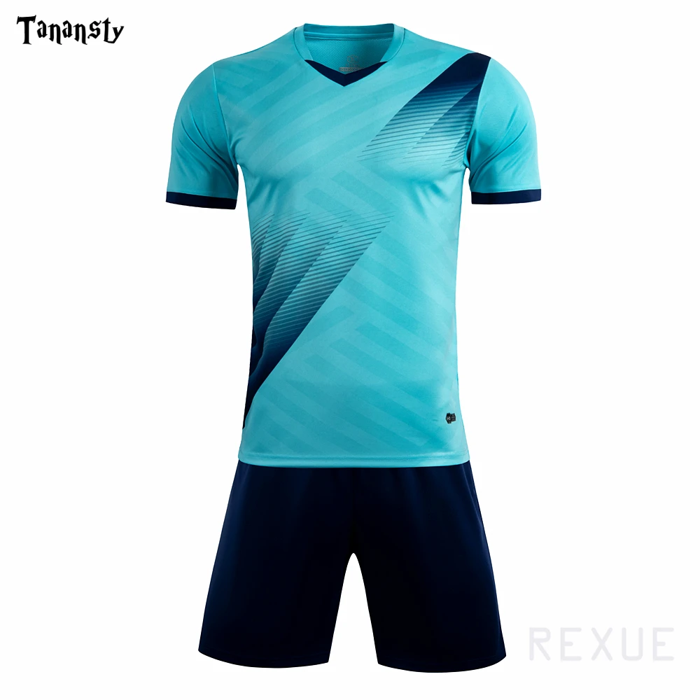 Новинка мужской комплект футбольной формы женская и Мужская футболка с