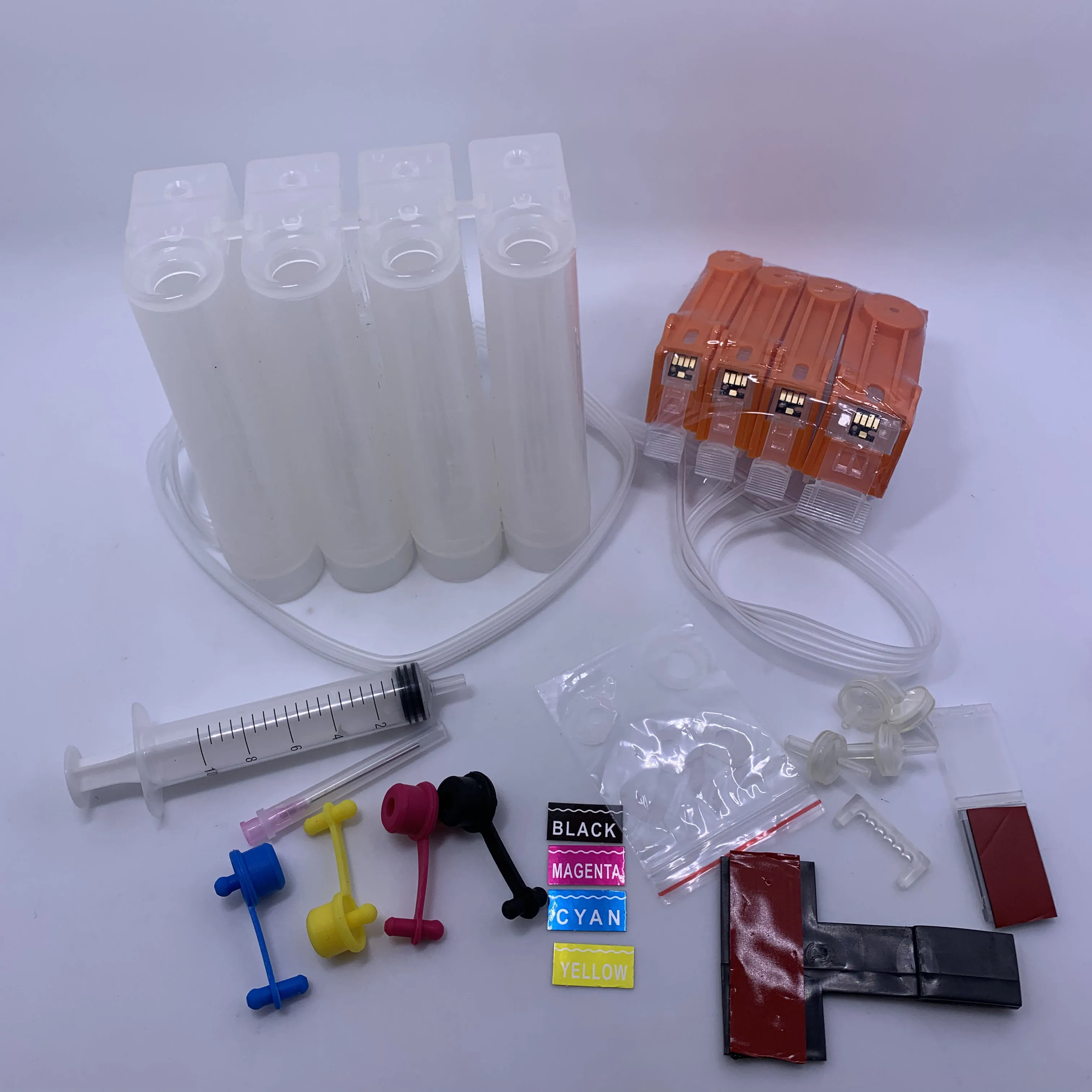 

YOTAT 4pcs CISS PGI5 ink Cartridge PGI-5 CLI-8 for Canon PIXMA iP4200 iP4300 iP4500 MP500 iP5200 MP530 MP600 MP610 MP800 printer