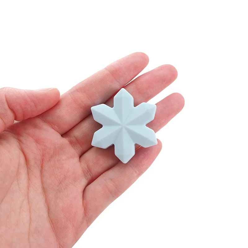 Ченкэй 10 шт. Снежинка Силиконовые бусы Детские игрушка для прорезывающихся зубов