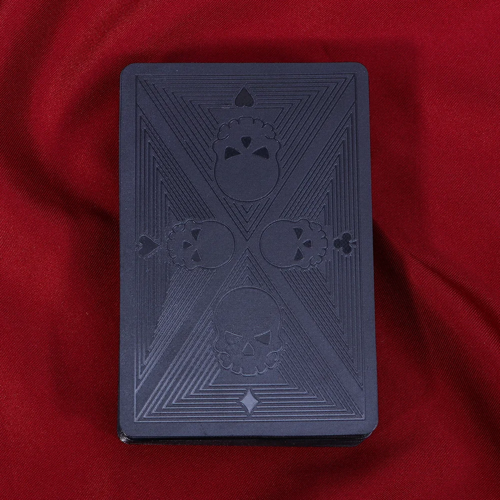 

Black Color Creative Pattern Poker Table Playing Board Game for Home Bar Office (Lattice Pattern Style)