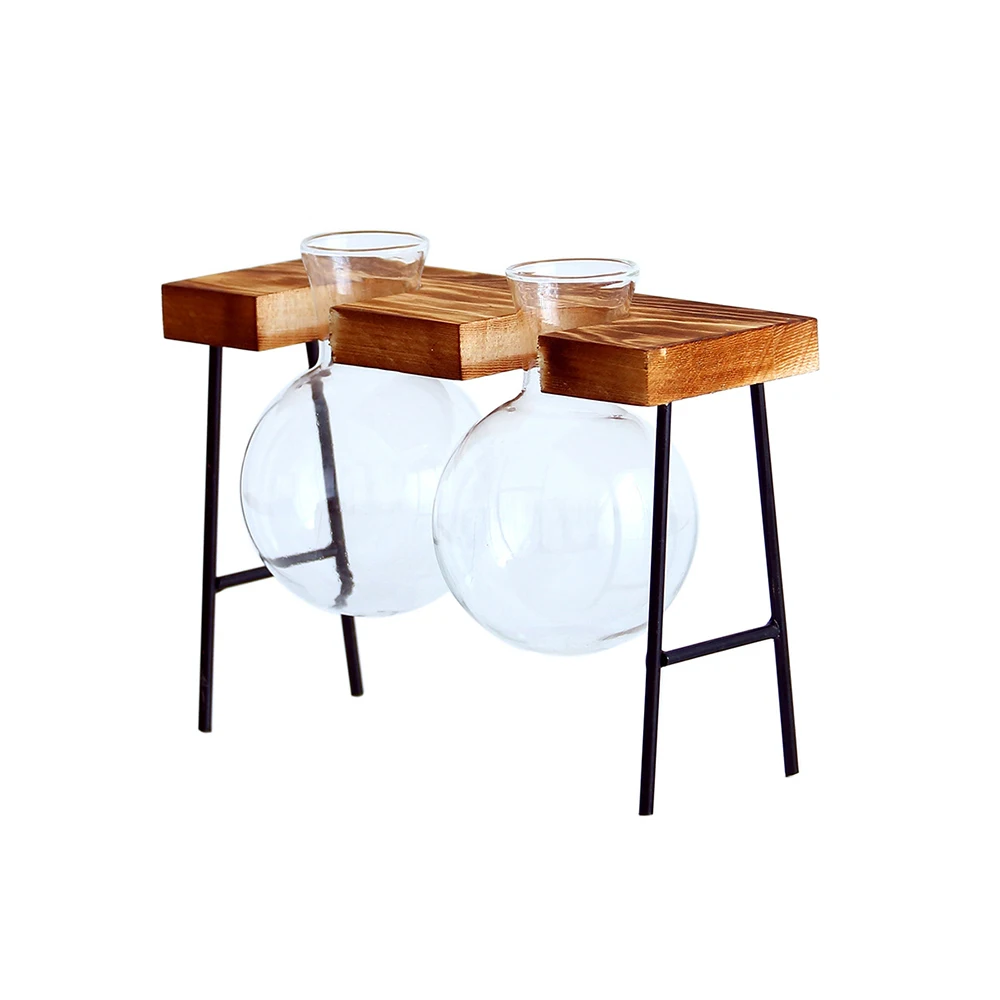 Простая Скандинавская стеклянная ваза для цветов трубка бутылок контейнер