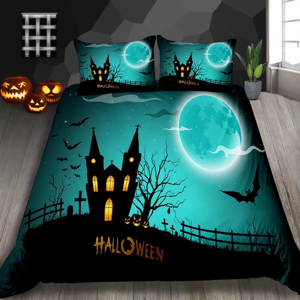 Thumпостельные принадлежности с замком и принтом Комплект постельного белья на