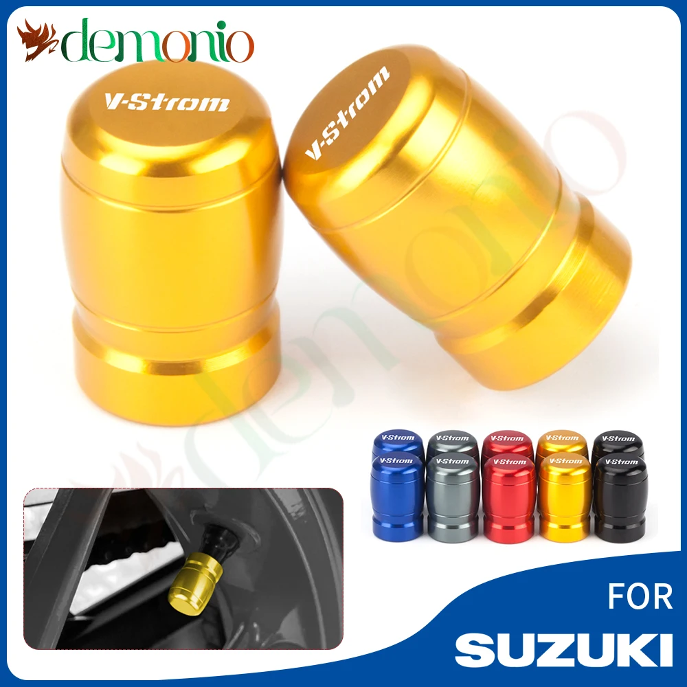 

Accessories Wheel Tire Valve Stem Caps Airtight Covers For SUZUKI VSTROM DL250 DL650 V-Strom DL1000 DL 650/XT 1000/XT