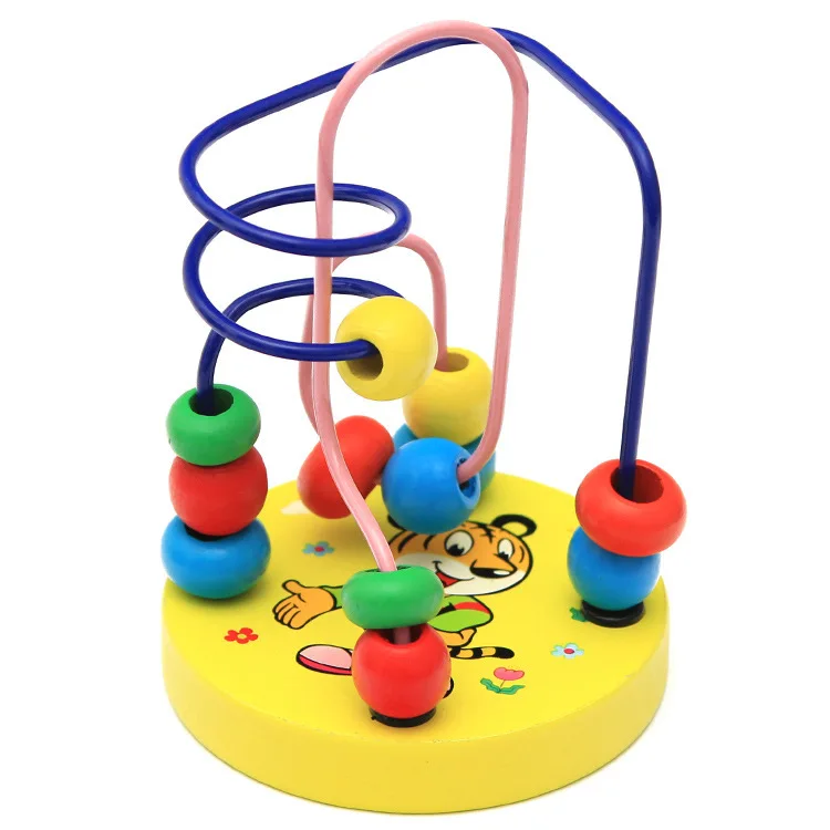 

New Kids Educational Toys Montessori Wooden Mini Beads Toddler Puzzle Game Gift for Parent Child Interaction 8 Optional