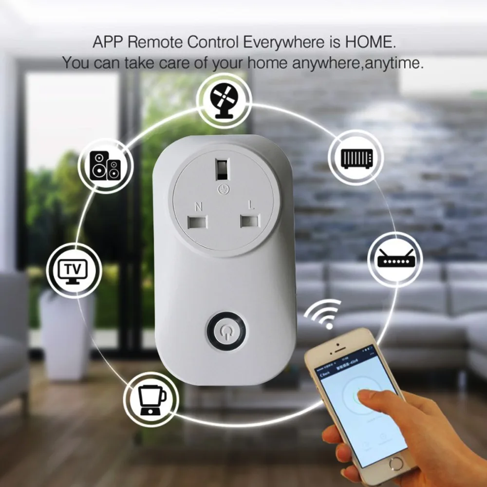 Smart Wifi Socket Plug Power Strip APP Wireless Remotely Control Remote Adaptor Interface Extension Home Electronics Appliances |