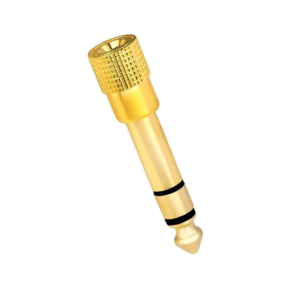 Electronic Practical Replacement Female Accessories Universal Jack Male Plug Portable Stereo Audio Adapter |