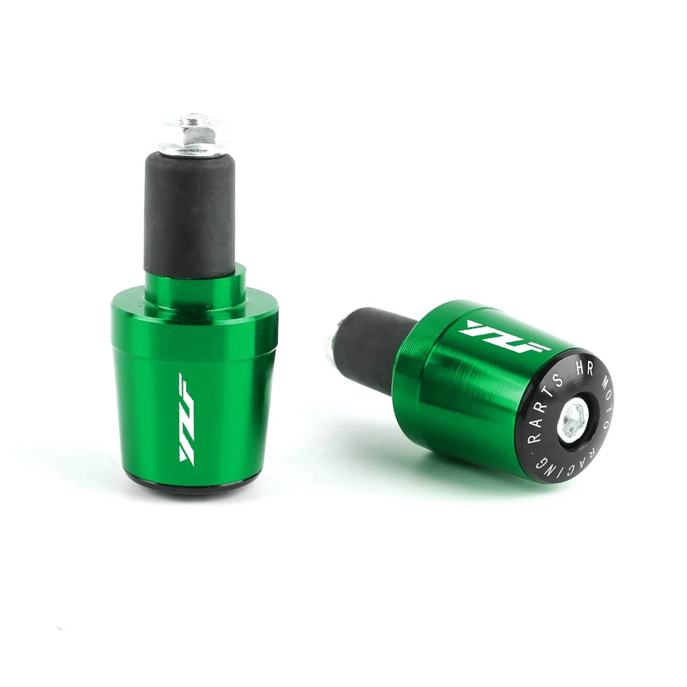 Green 7/8 ''22 мм мотоциклетные ручки для YAMAHA YZF R1 R3 R6 R25 YZF1000 мото рукоятка ручки конец веса шапки вилка слайдера - Цвет: Green