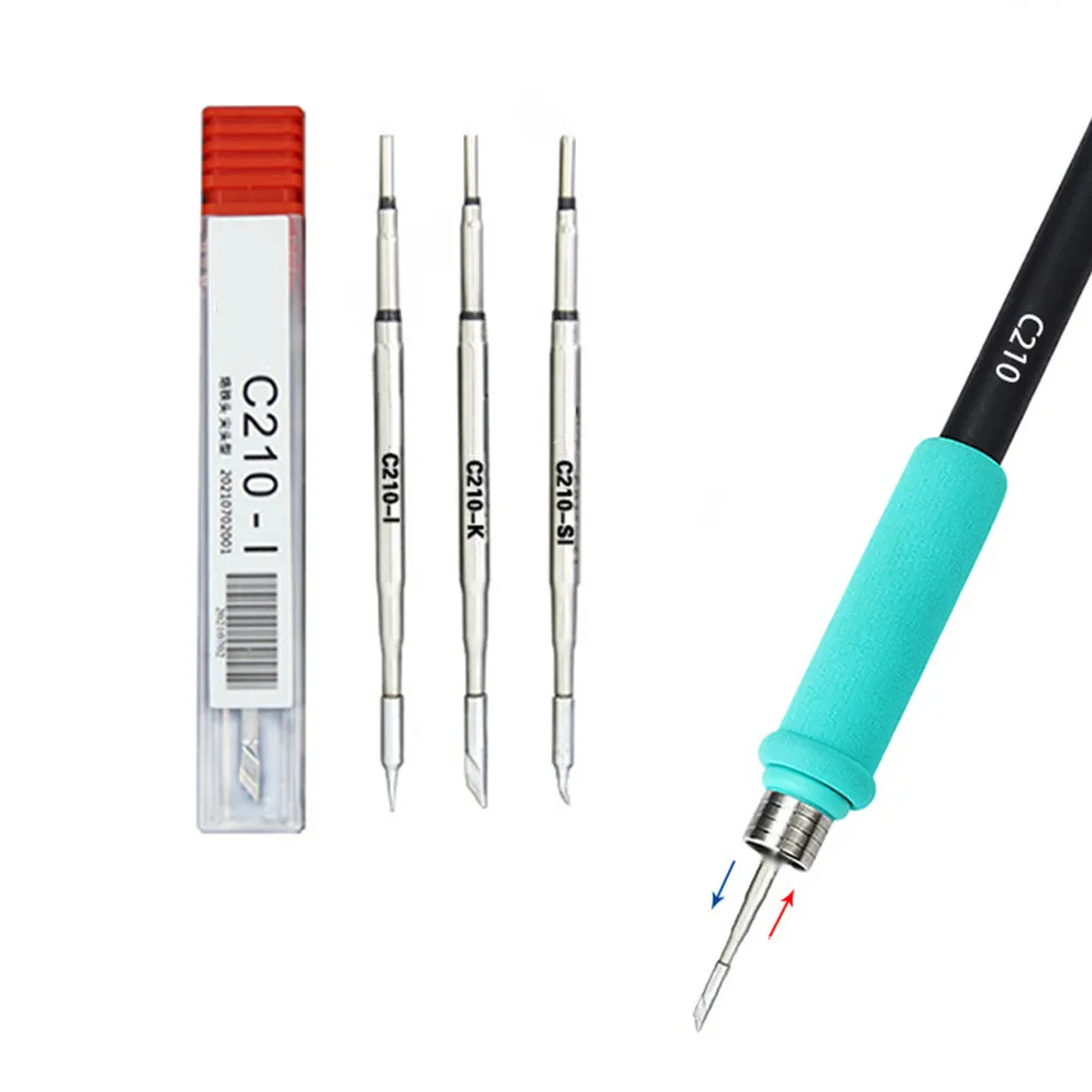 

Universal JBC 210 Soldering Iron Tips Lead Free Welding Tip T26 Handle Iron Tips Heating Core 2 In 1 Solder Station Handle Tips