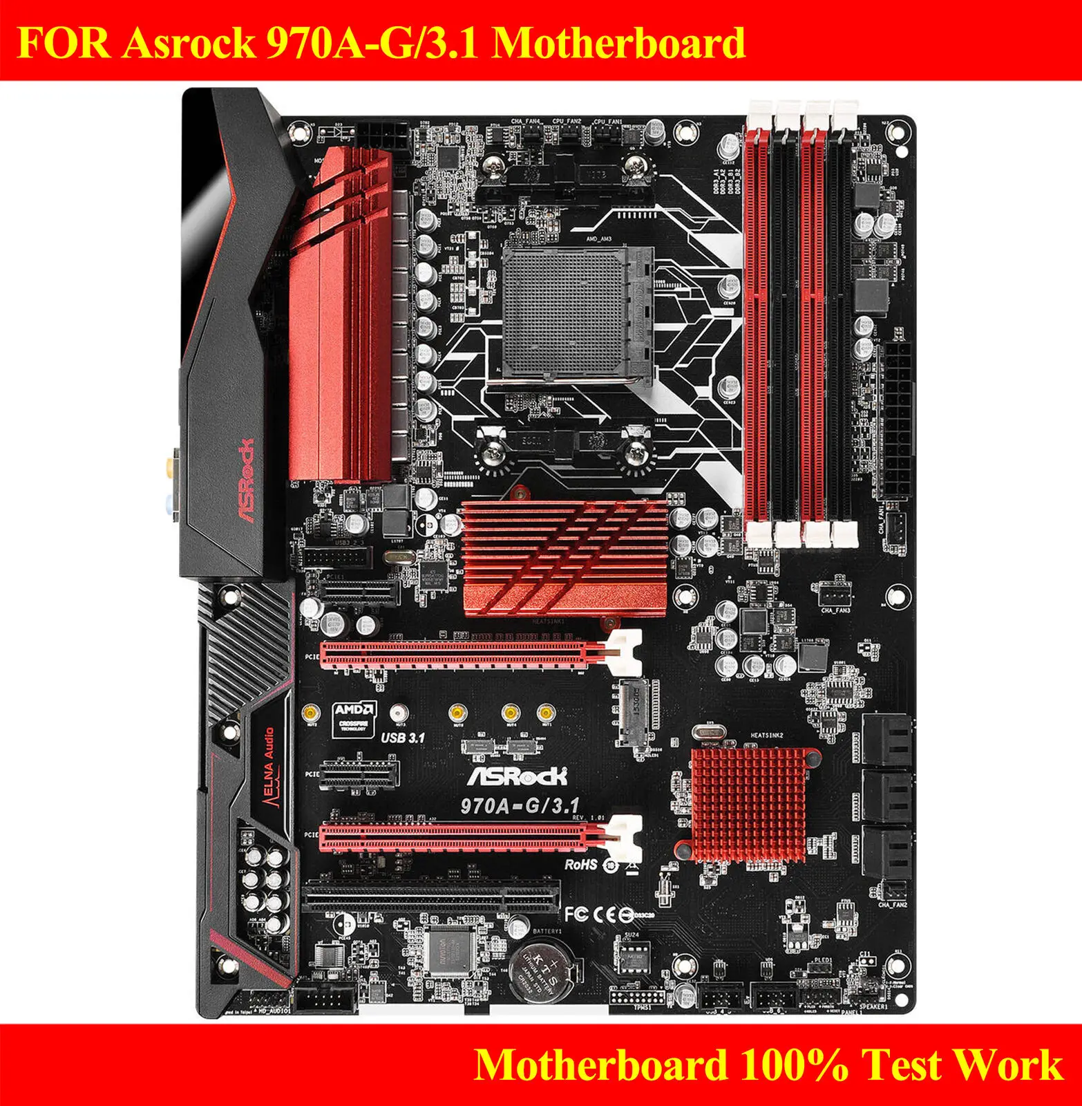 Используется для материнской платы Asrock 970A-G/3 1 поддерживает 9590 fx/AM3 +/ Dual Card Crossfire M.2 |