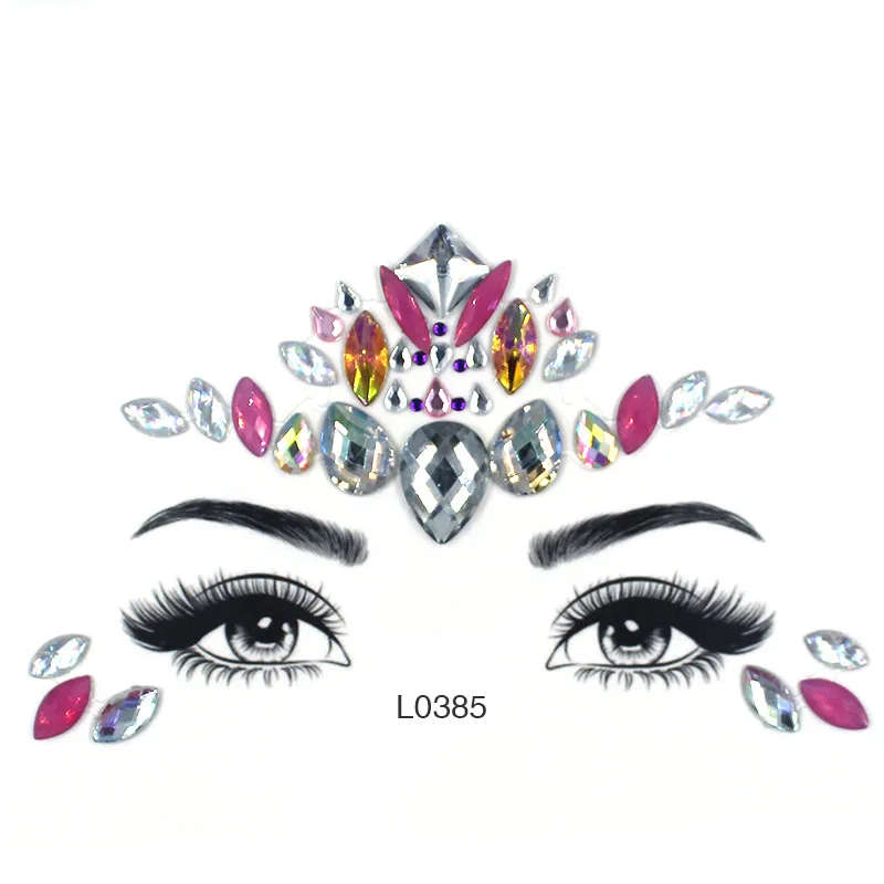 Искусственная татуировка блестящие украшения тату наклейка женская мода лицо