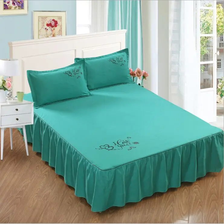 

Bedcover cubrecama, bedspread bedclothes, fashion Cotton Bed skirts, single sheets, colourful bed cover 1.8/1.5/1.2 meters.