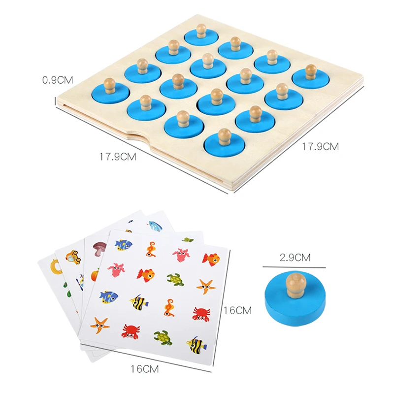 Детские шахматы с памятью 3D Деревянный пазл Интерактивная настольная игра