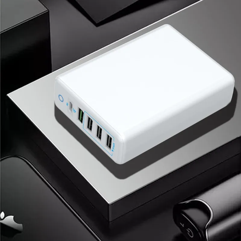 Зарядное устройство с 5 USB-портами 60 Вт для huawei AC адаптер питания PD USB C QC 3 0 |