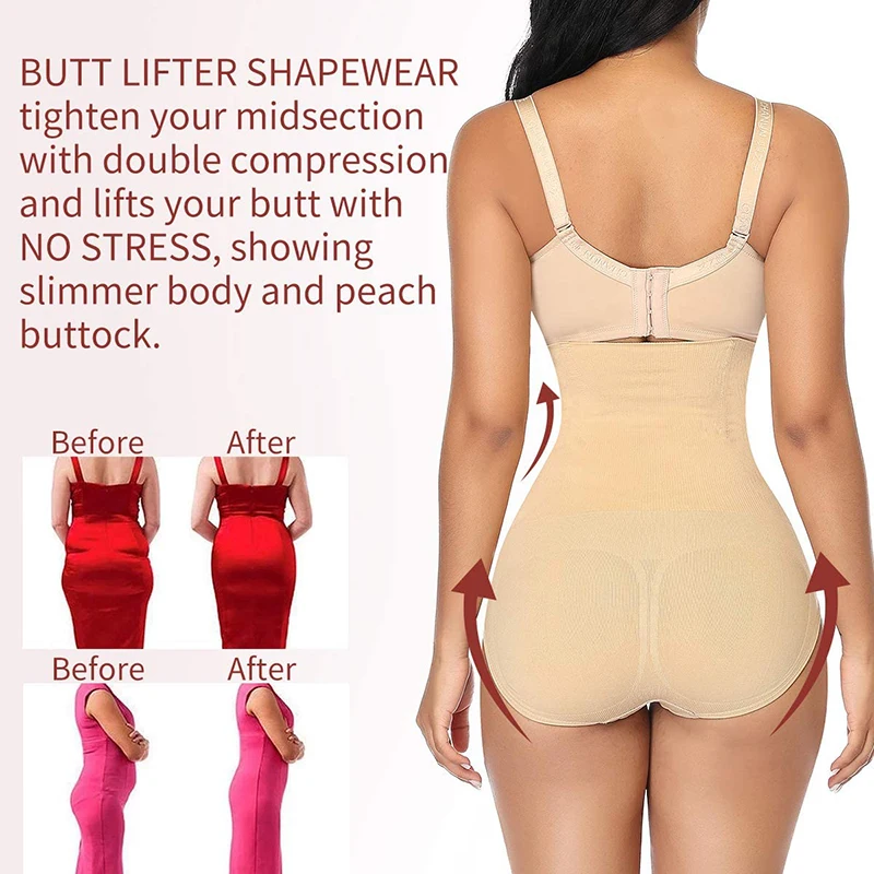 1pcs Shapewear Women High Waist Slimming Control Panties Briefs Lady Corset Underwear Waist Trainer Butt Lifter Shapewear images - 6