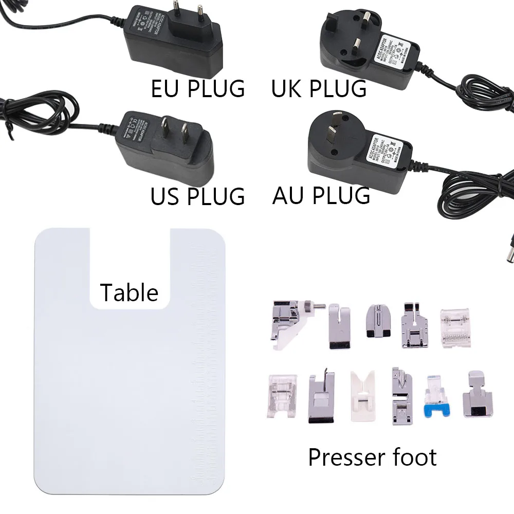 Электрическая портативная швейная машина INNE бытовая с несколькими встроенными